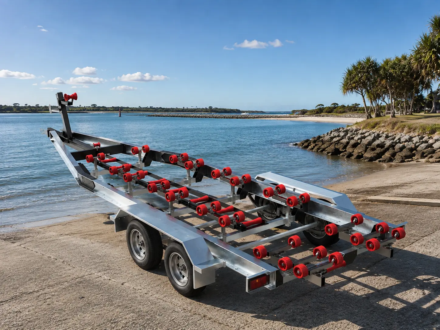 Aluminium boat trailer